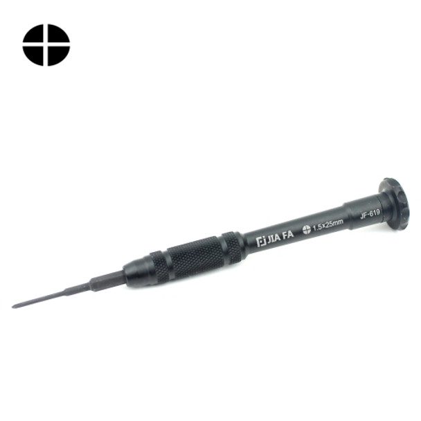 JIAFA JF-619-1.5 Cross 1.5 x 25mm Mobile Phone Repair Tool Screwdriver(Black)