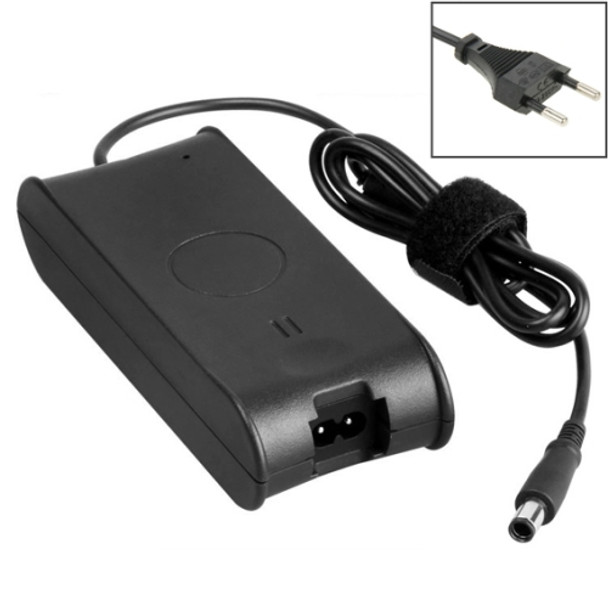 EU Plug AC Adapter 19.5V 4.62A 90W for Dell Notebook, Output Tips: 7.4x5.0mm