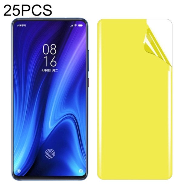 25 PCS For Xiaomi Mi 9T / Redmi K20 / K20 Pro Soft TPU Full Coverage Front Screen Protector