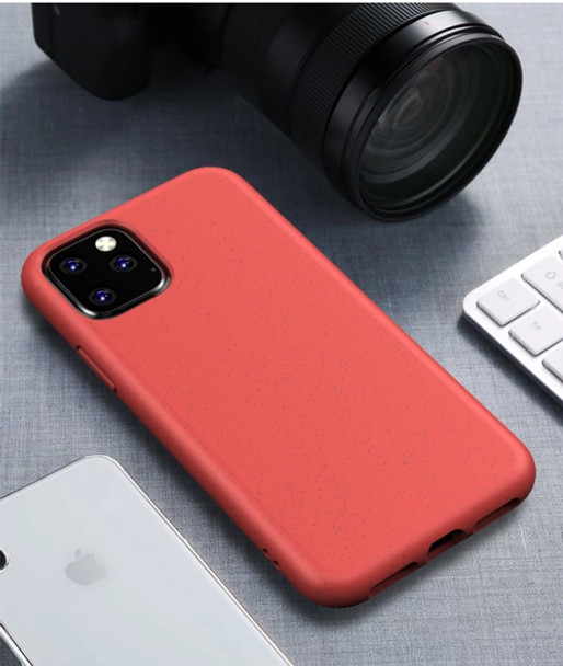 Starry Series Shockproof Straw Material + TPU Protective Case for iPhone 11(Red)