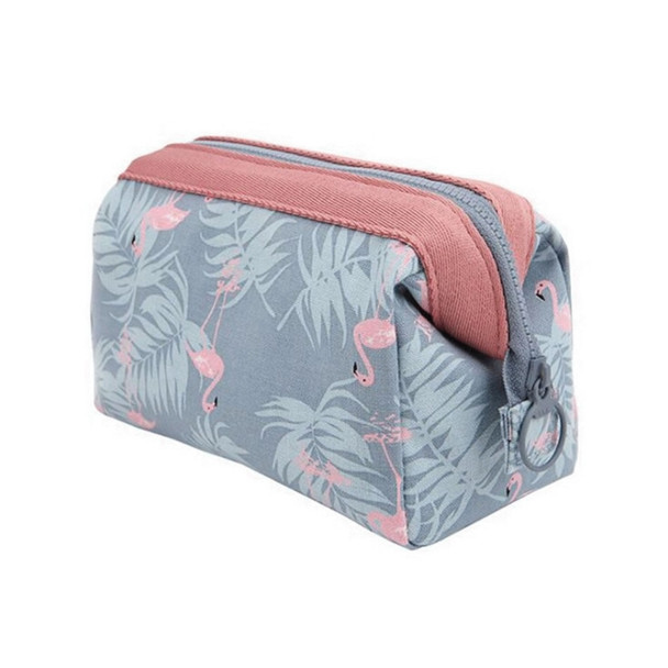 Cosmetic Bag Women Necessaire Make Up Bag Travel Waterproof Portable Makeup Bag Toiletry Kits(Grey egret)