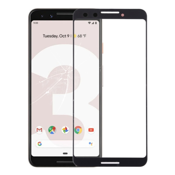 Front Screen Outer Glass Lens for Google Pixel 3 (Black)