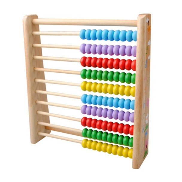 Wooden Kids Math Toys Wooden Abacus Teaching Learning Educational Preschool Training