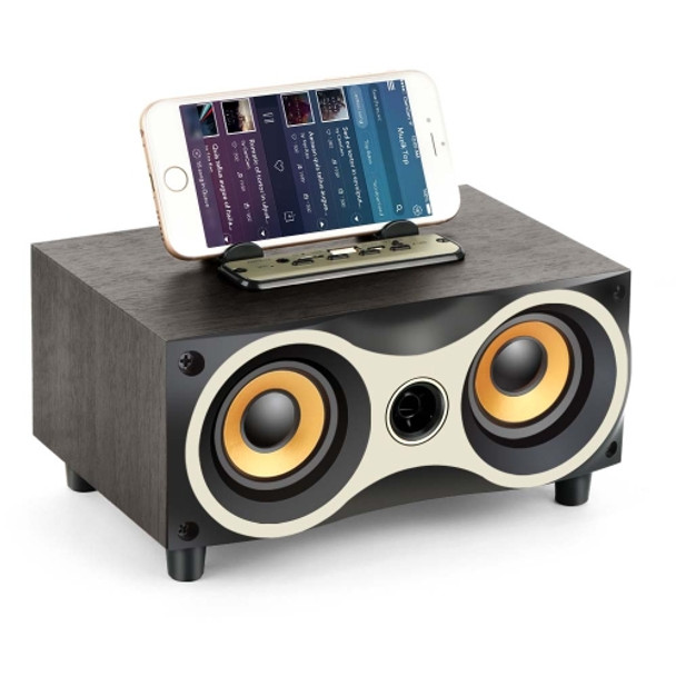 X6 Portable Wooden Wireless Speaker Subwoofer Stero Bluetooth Speakers Radio FM Desktop