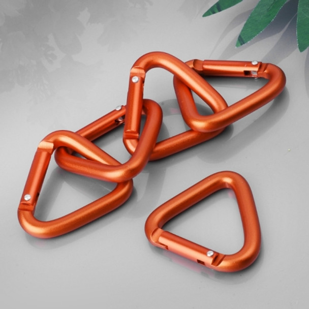 10PCS Triangle Carabiner Outdoor Camping Hiking Keychain Snap Clip Hook Kettle Buckle Carabiner Accessories