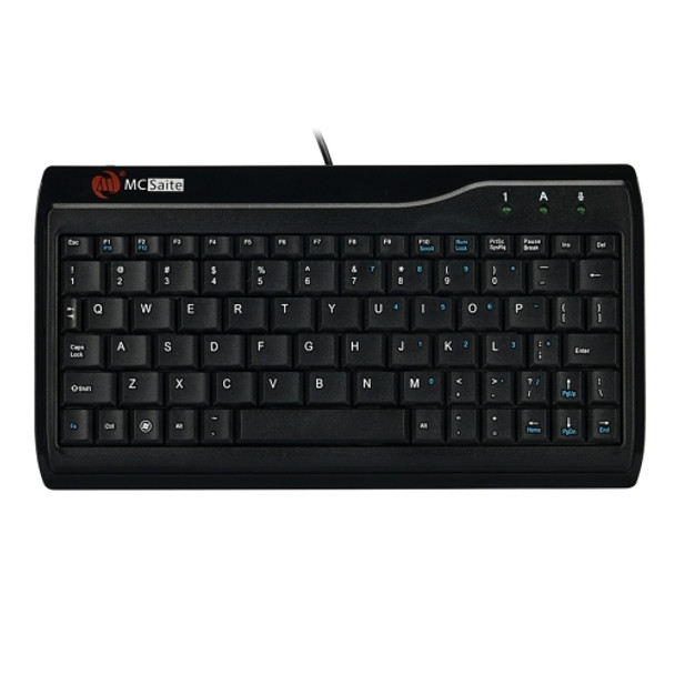 MC Saite MC-8017 Wired 78 Keys Mini Multimedia Computer Keyboard(Black)