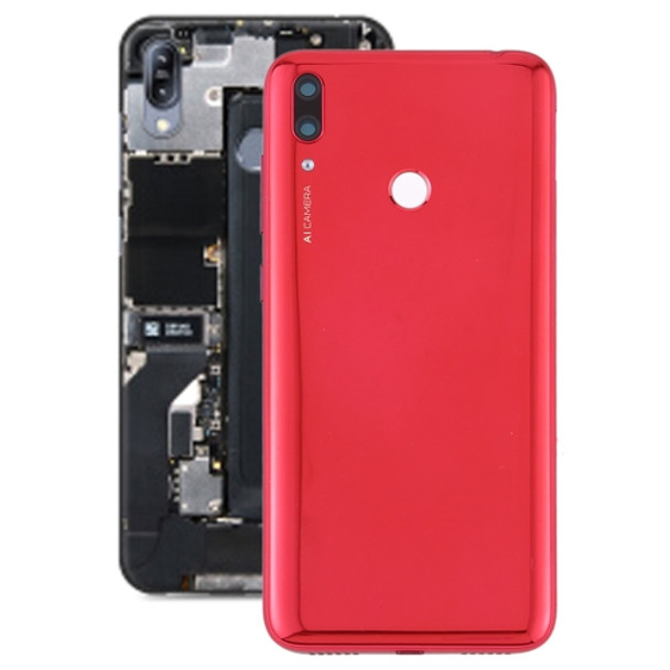 Battery Back Cover with Camera Lens & Side Keys for Huawei Y7 Prime (2019)(Red)