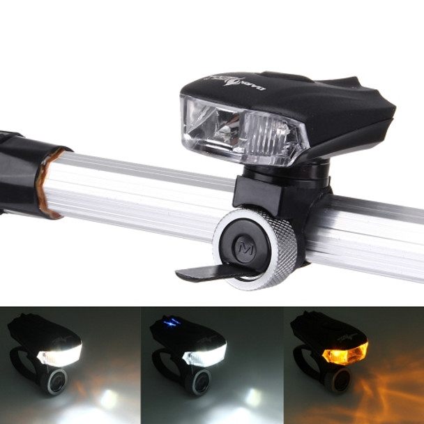 Waterproof USB Rechargeable 5 Modes Yellow & White Light 400LM COB LED Bike Taillight