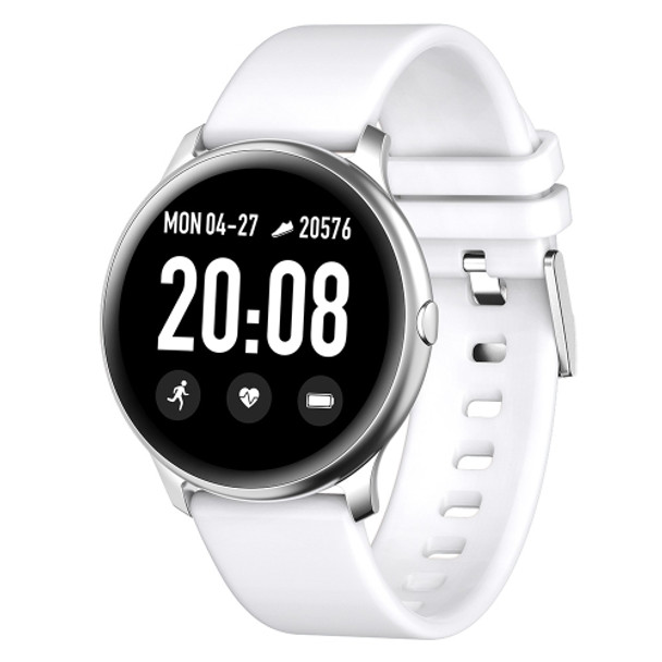 KW19 1.3 inch TFT Color Screen Smart Watch, Support Call Reminder /Heart Rate Monitoring/Blood Pressure Monitoring/Sleep Monitoring/Blood Oxygen Monitoring(White)