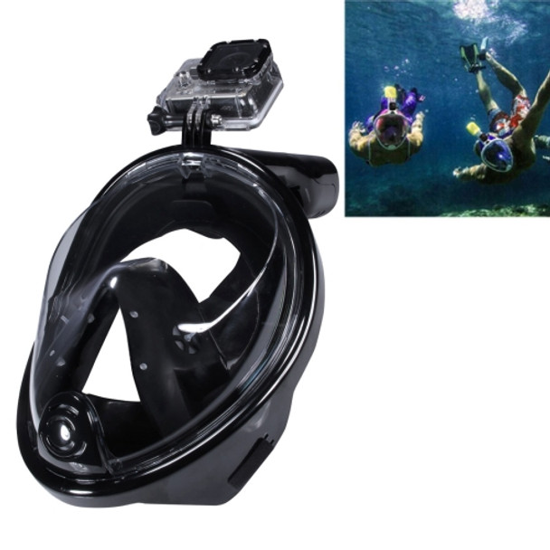 Water Sports Diving Equipment Full Dry Diving Mask Swimming Glasses for GoPro HERO6/ 5 /5 Session /4 /3+ /3 /2 /1, M Size(Black)