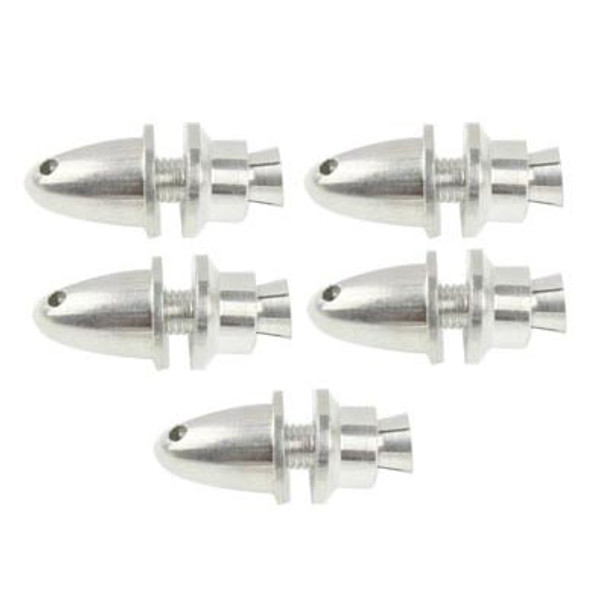 5 PCS 4mm Propeller Adaptor for Brushless Motor Prop(Silver)