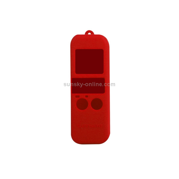 Non-slip Dust-proof Cover Silicone Sleeve for DJI OSMO Pocket(Red)