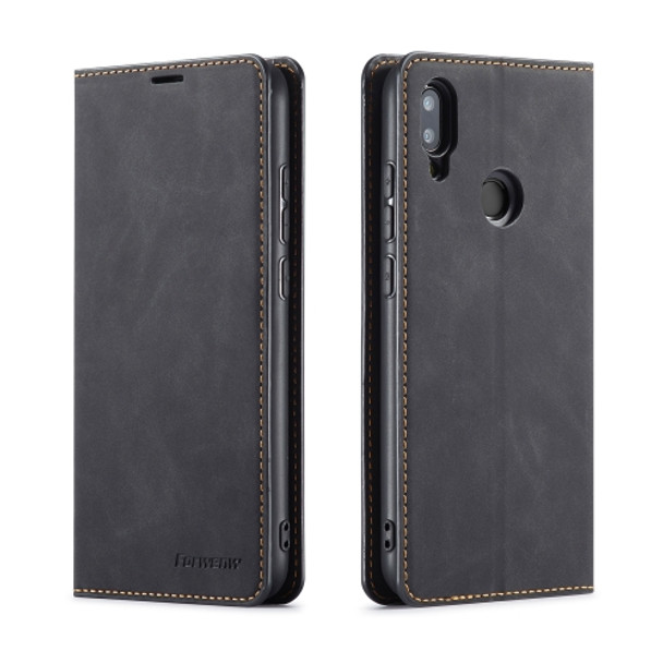 For Xiaomi Redmi Note 7 Pro Forwenw Dream Series Oil Edge Strong Magnetism Horizontal Flip Leather Case with Holder & Card Slots & Wallet & Photo Frame(Black)