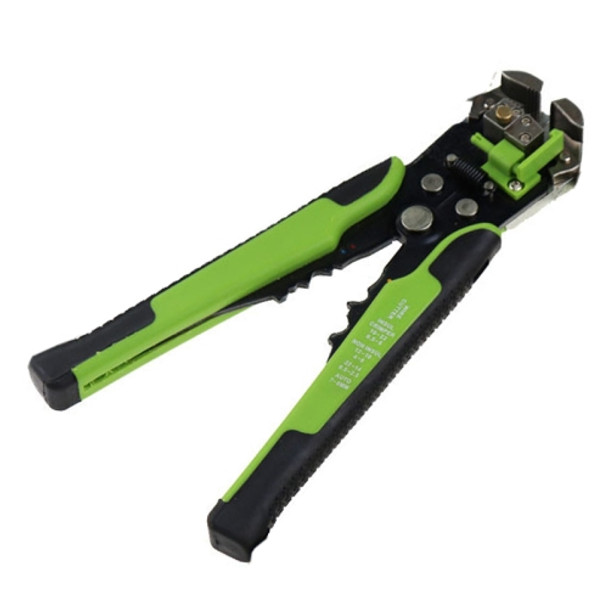 TK0742 0.5-6.0mm Multi-function Automatic Wire Stripper Line Clamp Press Dismantling Tool (Green)
