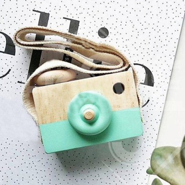 Cute Nordic Hanging Wooden Camera Toys for Kids(Green )