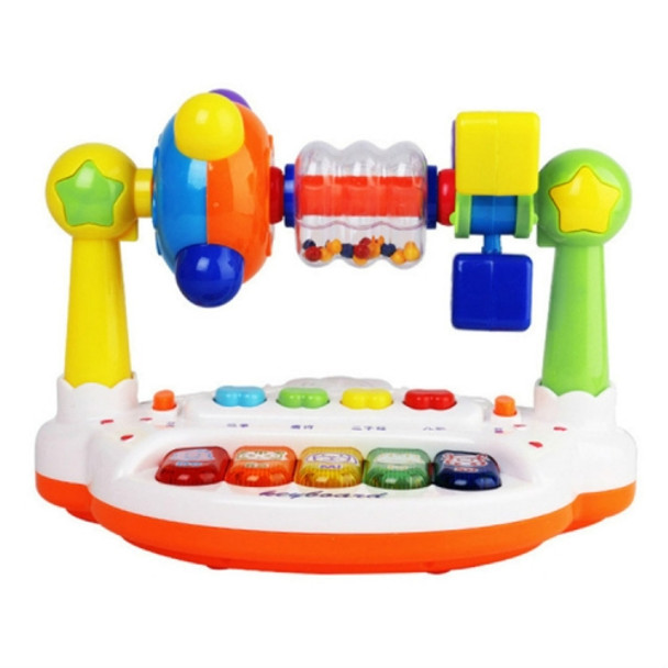 Puzzle Park Baby Toys Children Music Keyboard Turntable Rattle Baby Early Learning Story Machine(958-4)