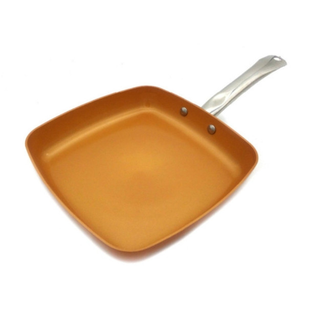 CX-009 10-inch Copper Wire Frying Pan Aluminum Pan, Style:Without Cover