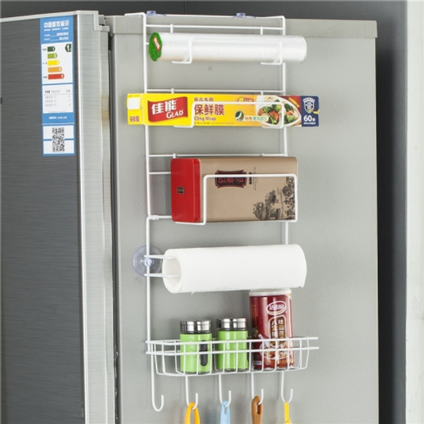 Multi-layer Fridge Storage Rack Side Shelf Sidewall Holder Multi-function Kitchen Organizer Household, Size: 25 x 9.5 x 62cm