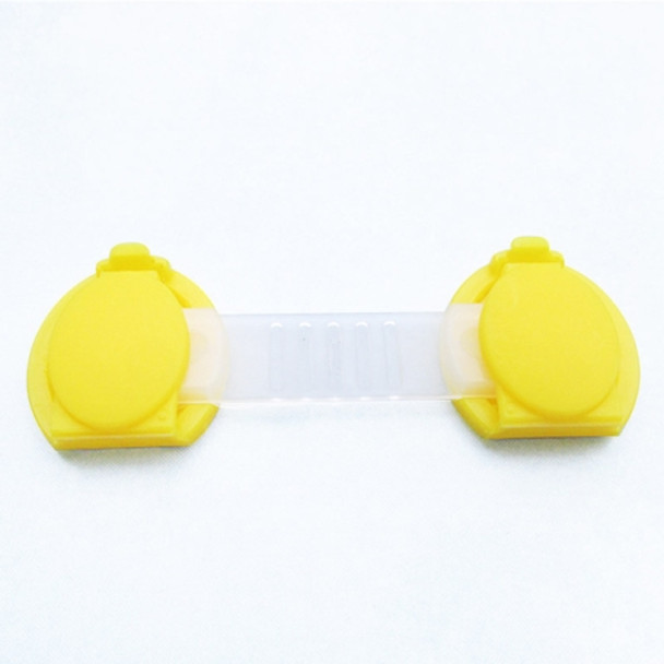 4 PCS/Lot Drawer Door Cabinet Cupboard Toilet Safety Locks Baby Kids Safety Care Plastic Locks Straps Infant Baby Protection(YELLOW)