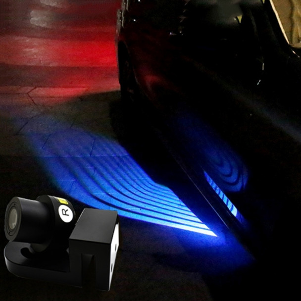 DC 8-36V Ghost Shadow Courtesy Angel Wings Projection Lamp Car Door LED Welcome Lights (Blue Light)