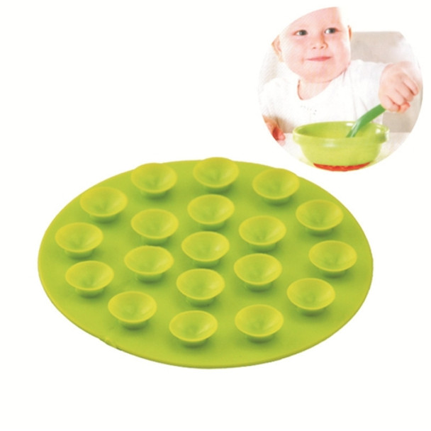 10 PCS Baby Double-sided TPR Anti-skid Pad Strong Suction Placemat, Size:10.5*10.5*1.3cm Random Color Delivery