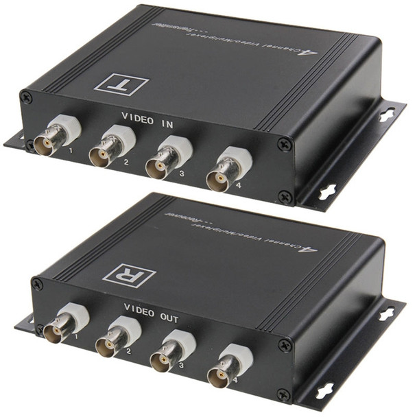 4 Channel Video Multiplexer Transmitter and Receiver(Black)