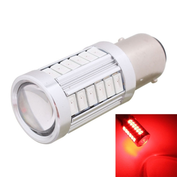 2PCS 1157/BAY15D 16.5W 1155LM 630-660nm 33 LED SMD 5630 Red Light Car Brake Light Lamp Bulb for Vehicles, DC12V(Red Light)