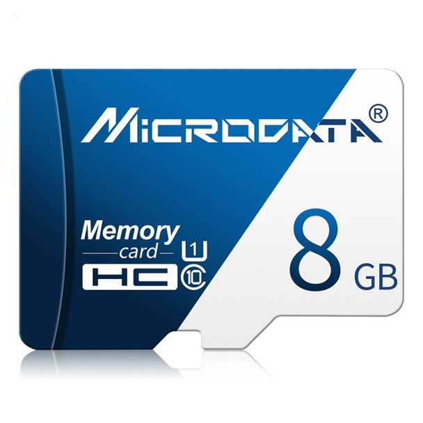 MICRODATA 8GB U1 Blue and White TF(Micro SD) Memory Card