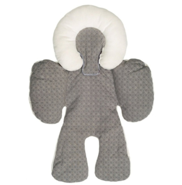 Strollers Seat Cushion Baby Car Head Body Support Pad(Gray)