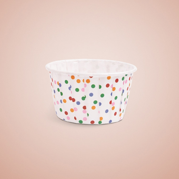 3000 PCS Colorful Dots Pattern Round Lamination Cake Cup Muffin Cases Chocolate Cupcake Liner Baking Cup, Size: 5.8 x 4.4  x 3.5cm