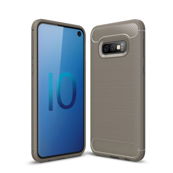 Brushed Texture Carbon Fiber TPU Case for Galaxy S10e