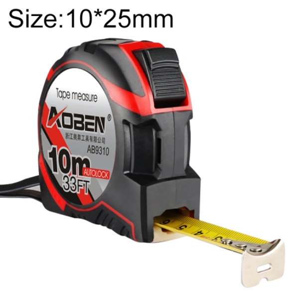 Aoben Retractable Ruler Measuring Tape Portable Pull Ruler Mini Tape Measure, Length: 10m Width: 25mm