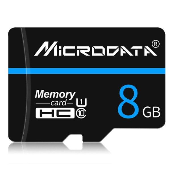 MICRODATA 8GB U1 Blue Line and Black TF(Micro SD) Memory Card