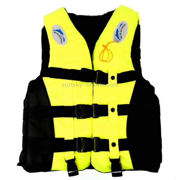 Drifting Swimming Fishing Life Jackets with Whistle for Children, Size: M(Yellow)