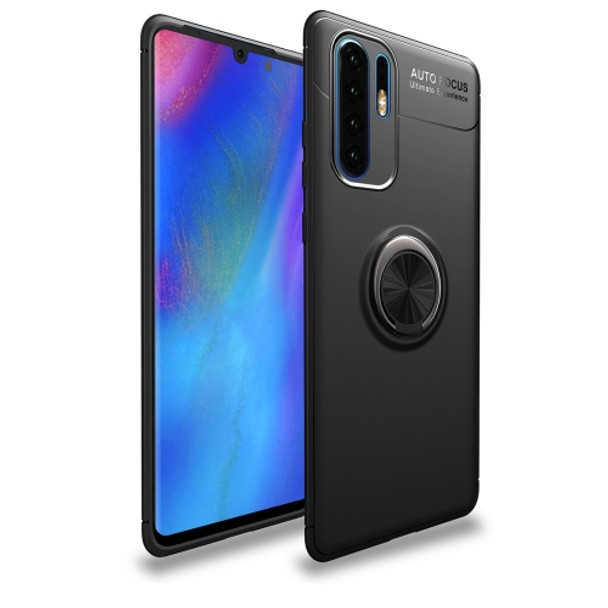 lenuo Shockproof TPU Case for Huawei P30 Pro, with Invisible Holder (Black)