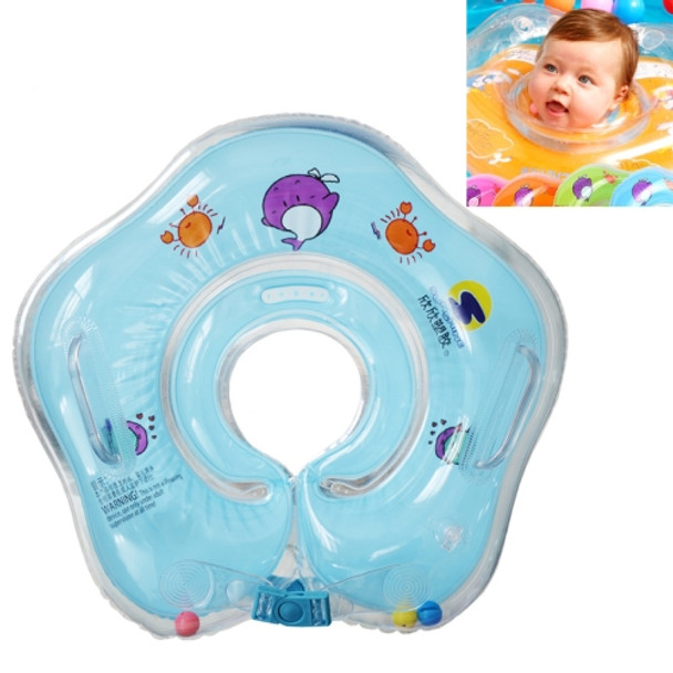 Circle Shaped Inflatable Baby Children Swimming Neck Ring(Blue)