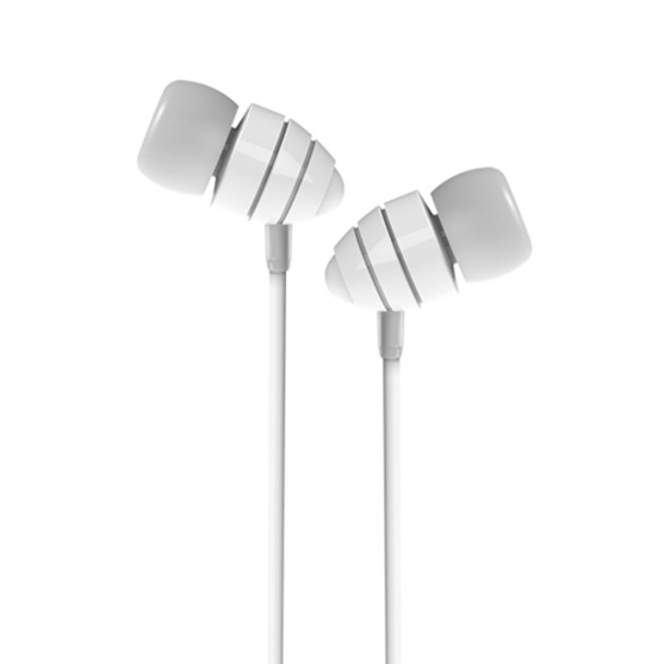 JOYROOM EL112 Conch Shape 3.5mm In-Ear Plastic Earphone with Mic, For iPad, iPhone, Galaxy, Huawei, Xiaomi, LG, HTC and Other Smart Phones(White)