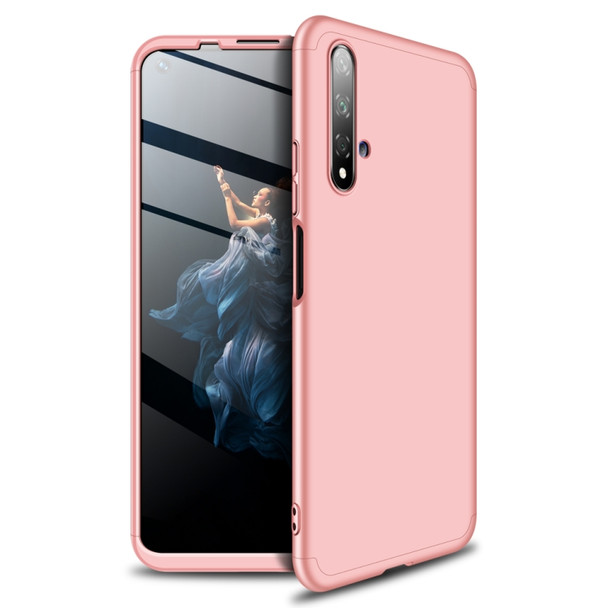 GKK Three Stage Splicing Full Coverage PC Case For Huawei Honor 20(Rose Gold)