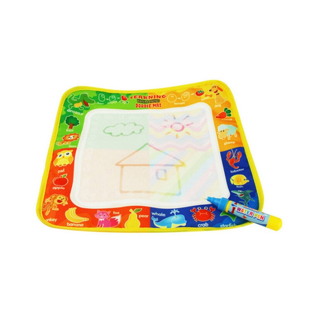 3 PCS Magic Graffiti Water Writing Cloth Children Foldable Drawing Board with Pen, Size: 29cm x 29cm(Animal)