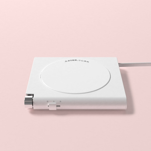 Portable Small USB Timing Insulation Coaster(White)