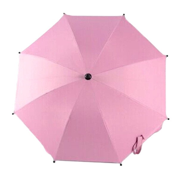 Adjustable Laciness Umbrella For Golf Carts, Baby Strollers/Prams And Wheelchairs To Provide Protection From Rain And The Sun(Pink)