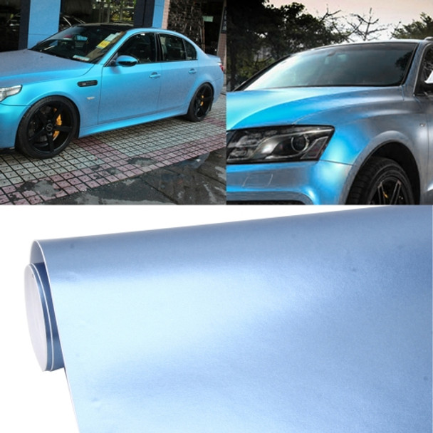 1.52m * 0.5m Car Decal Film Auto Modified Vehicle Sticker Vinyl Air Bubble Sticker Electro-optical Film Protective Film(Baby Blue)