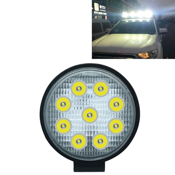 6.7W White Light Round-Shaped Waterproof Car Boat Marine Work Lights Spotlight LED Bulbs, DC 9-30V