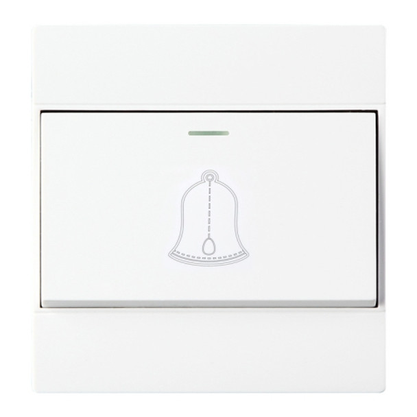 86 Type PC Wall Doorbell Single Control Switch, EU Plug