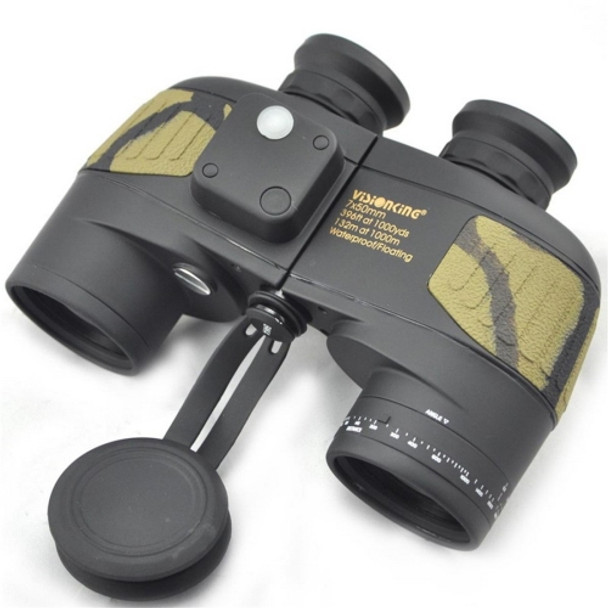 Visionking 7x50 Powerful High Definition Waterproof Nitrogen Rangefinder Compass Binoculars Telescope