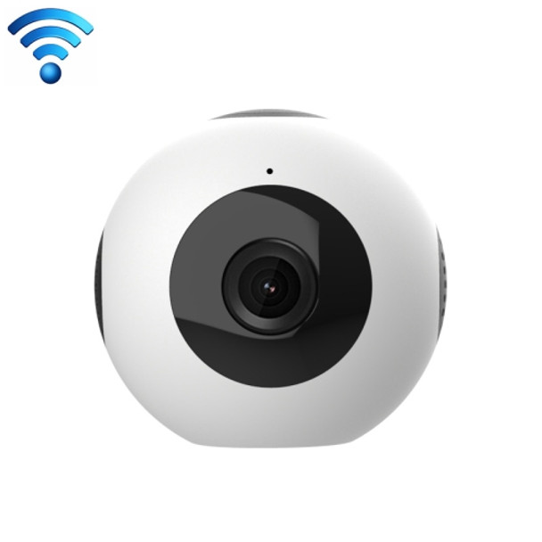CAMSOY C8 HD 1280 x 720P 140 Degree Wide Angle Spherical Wireless WiFi Wearable Intelligent Surveillance Camera, Support Infrared Right Vision & Motion Detection Alarm & Charging while Recording(White)