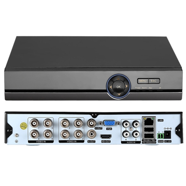 COTIER A81U-ZS 5 in 1 8 Channel Dual Stream H.264 1080N AHD DVR, Support AHD / TVI / CVI / CVBS / IP Signal(Black)