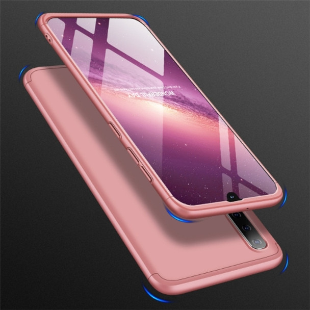 GKK Three Stage Splicing Full Coverage PC Case for Galaxy A50 (Rose Gold)