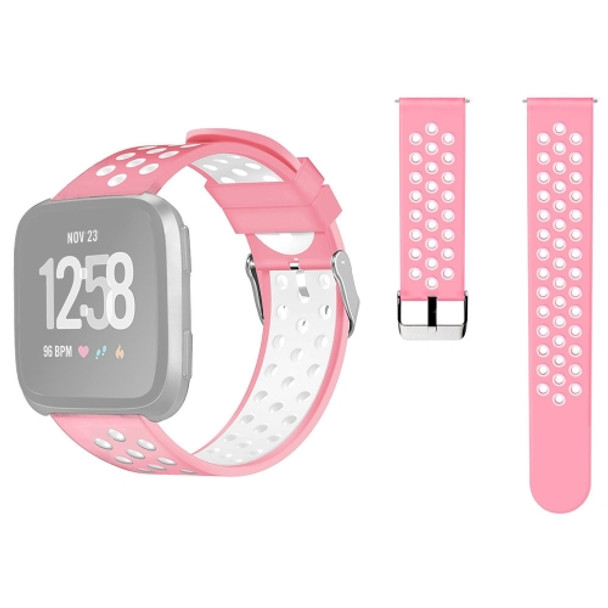 For Fitbit Versa Simple Fashion Silicone Watch Strap(Pink)