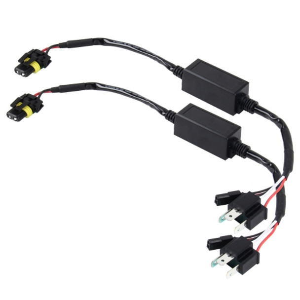 2 PCS DC 12V Universal H4 Bulb Harness Wiring Relay Harness Relay Wiring HID Relay Wiring Harness HID H4 Xenon Light System Relay Harness for Hi/Lo HID